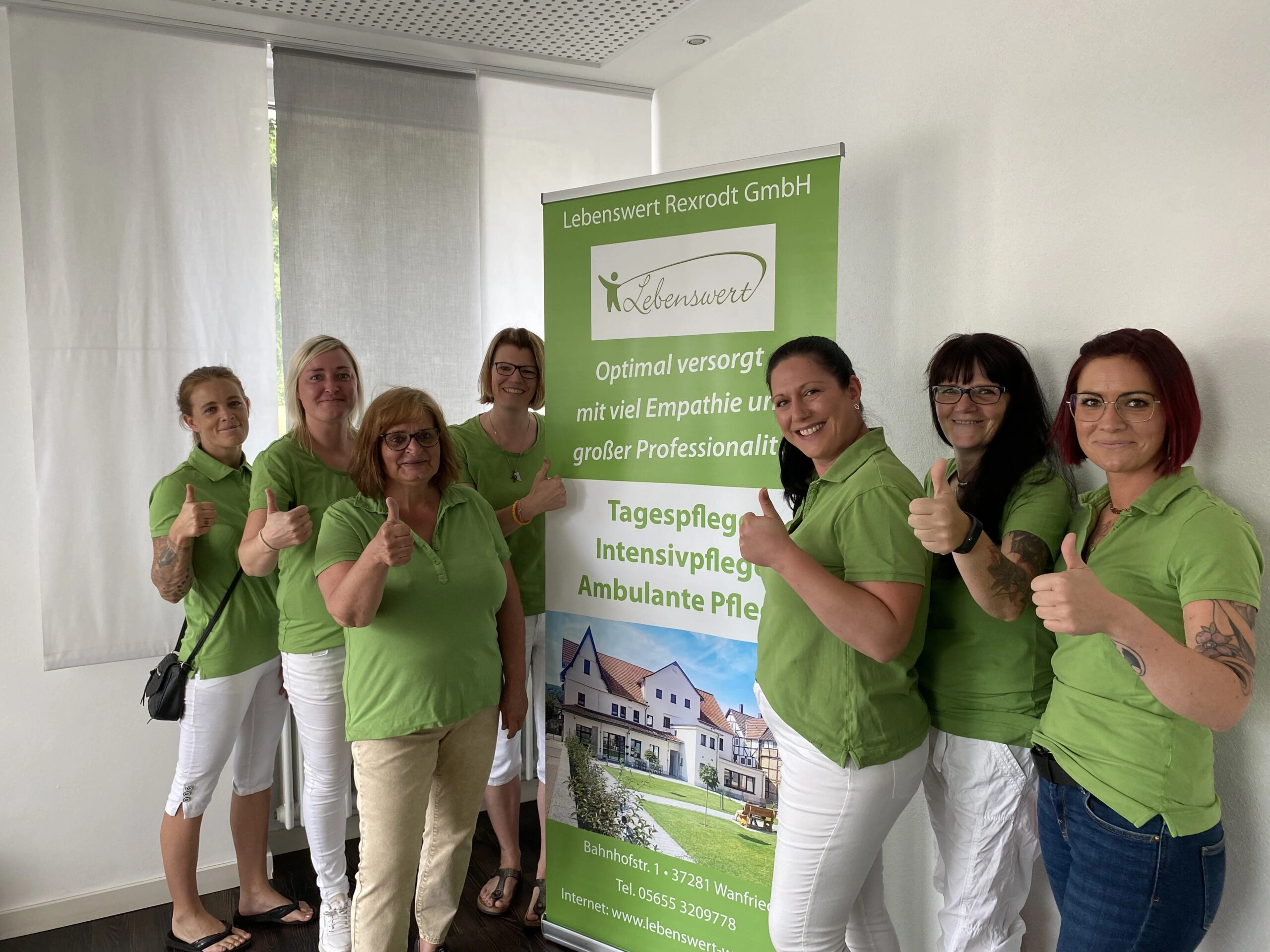 Team des Intensivpflegedienstes Rexrodt