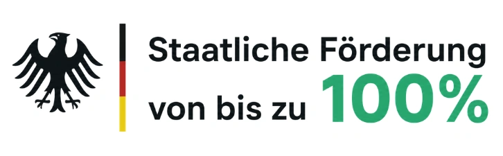 Staatliche Förderung von bis zu 100%